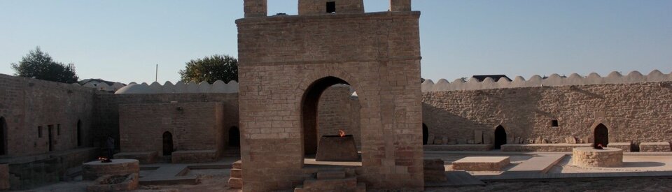 Teil des Ateshga-Tempels nahe Baku.