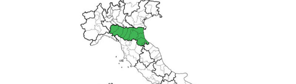 Map of the Emilia Romagna region in Italy. This is where the war took place.