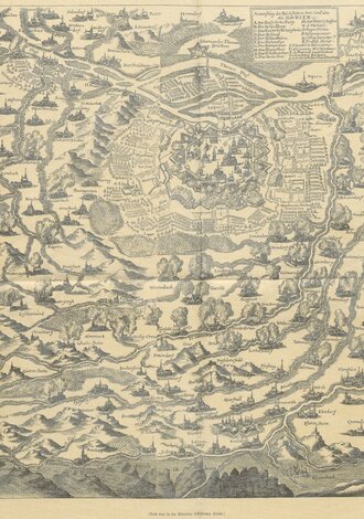 Karte der Belagerung Wiens im Jahr 1683.