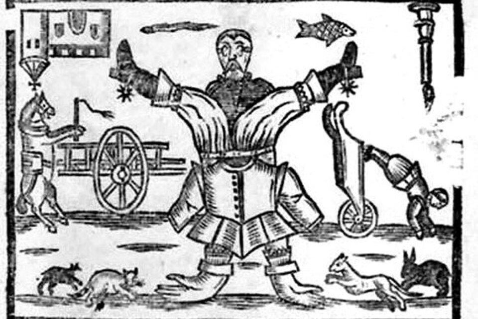 Die Welt steht Kopf: Titelblatt einer beliebten Ballade aus dem Jahr 1646 gegen das Weihnachtsverbot.