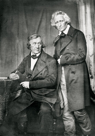 Fotografie der Brüder Grimm (Daguerreotypie) aus dem Jahr 1847.