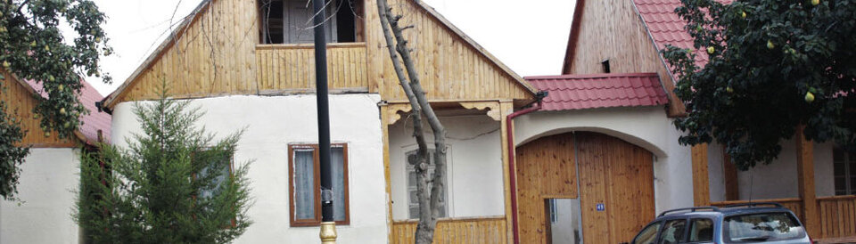 Typisch schwäbisch-deutsches Haus in Göygöl (Aserbaidschan, ehemalig Helenendorf).